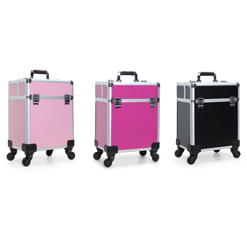 2-Layer Professional Trolley Cosmetic Case