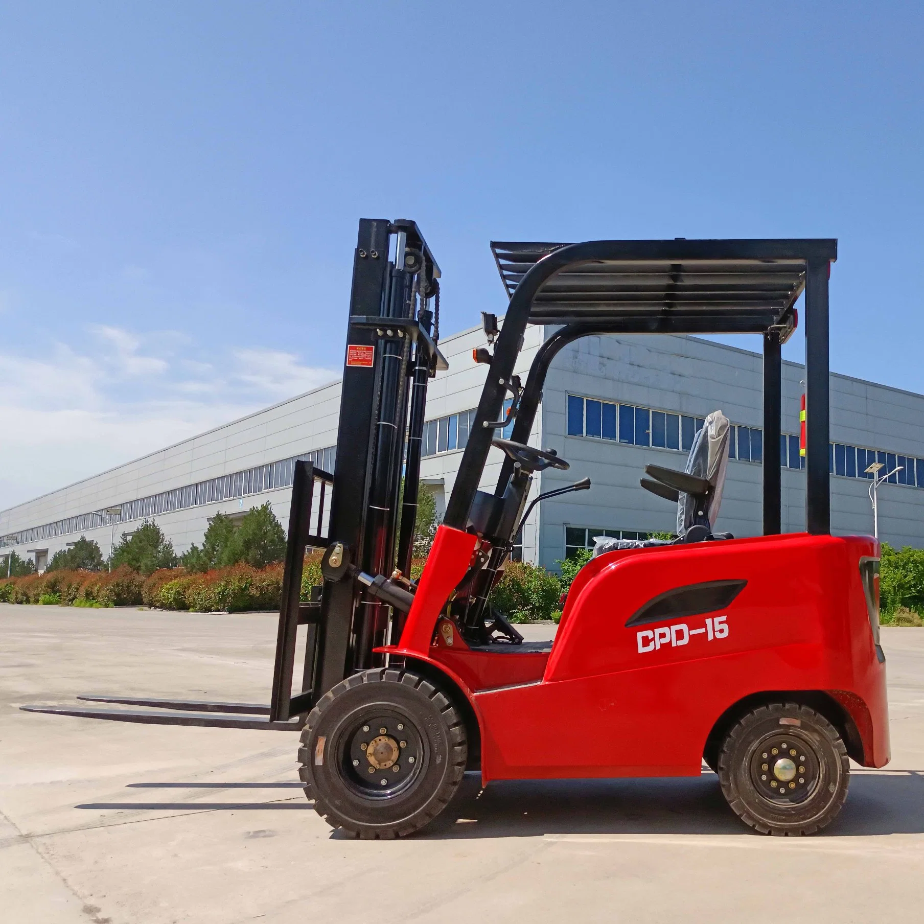 1ton 2ton 2.5ton Electric Forklift Cheap Fully Automatic Hydraulic Lifting Thickened Steel Plate