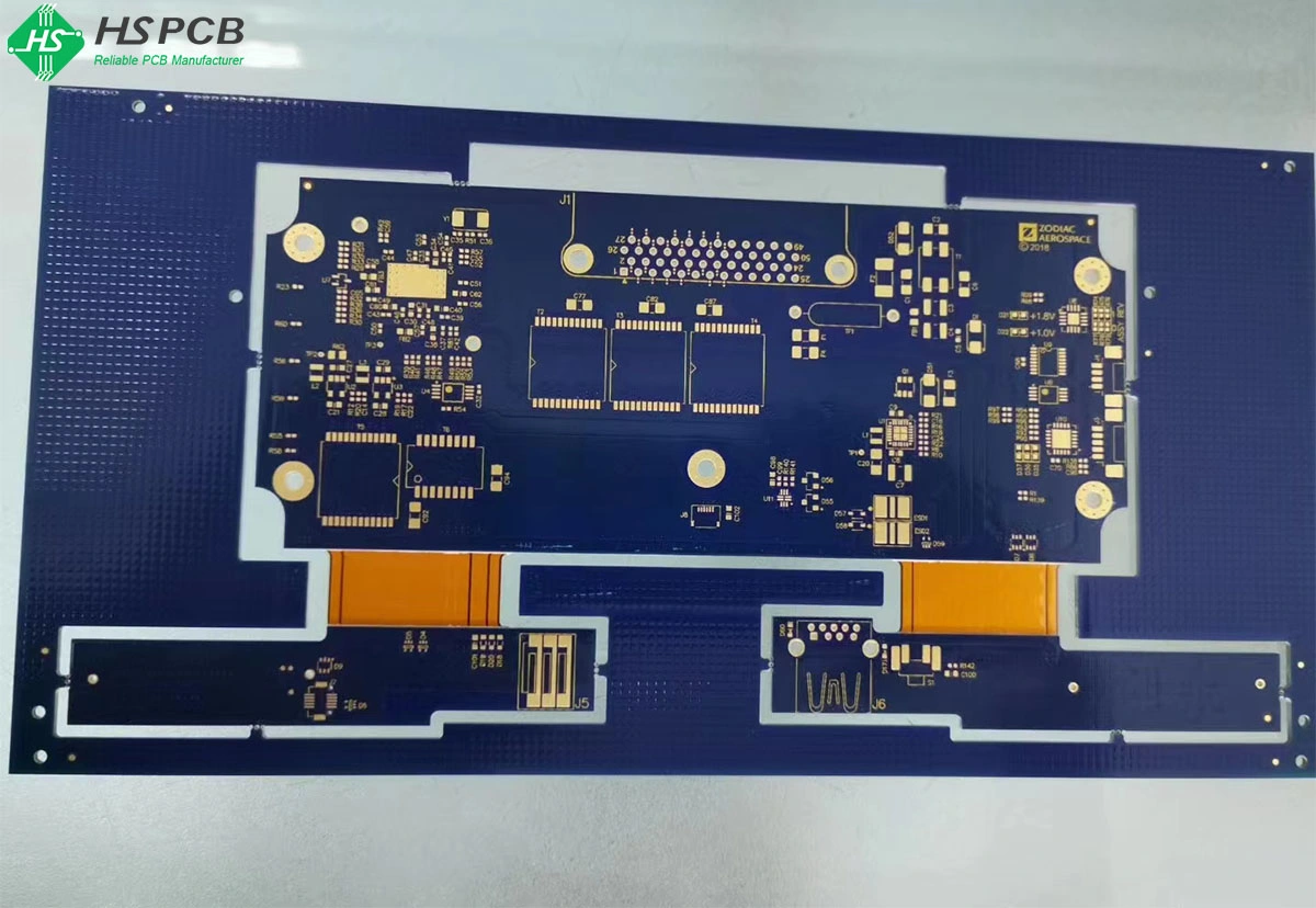 Customized High quality/High cost performance  Coverlay Pi Plus adhesive Stiffener Rigid-Flex PCB Board Manufacturer