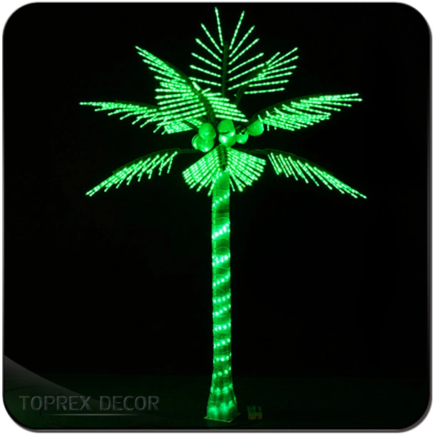 IP65 Customizable Outside LED Christmas Lights Garden Decorations Artificial Coconut Tree