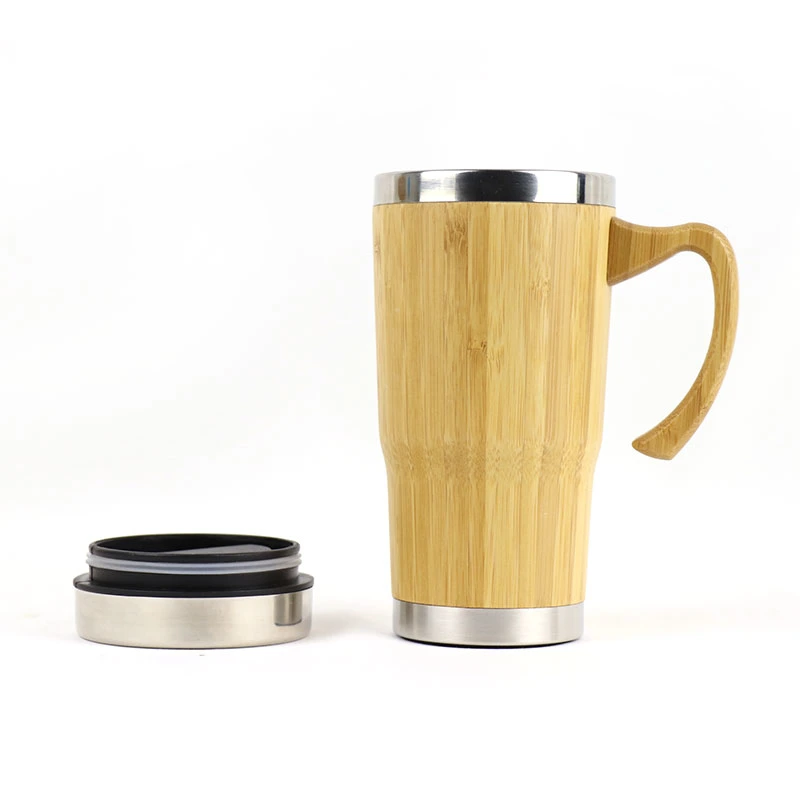 Stainless Steel Bamboo Vacuum Cup New Style Customized Logo