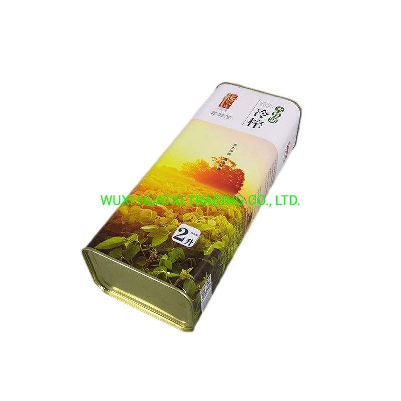 2L Olive Oil Tin Tin New Style Olive Oil Tin Pack Factory Direct Supply Olive Oil Tin Portable Mini Oil Tin