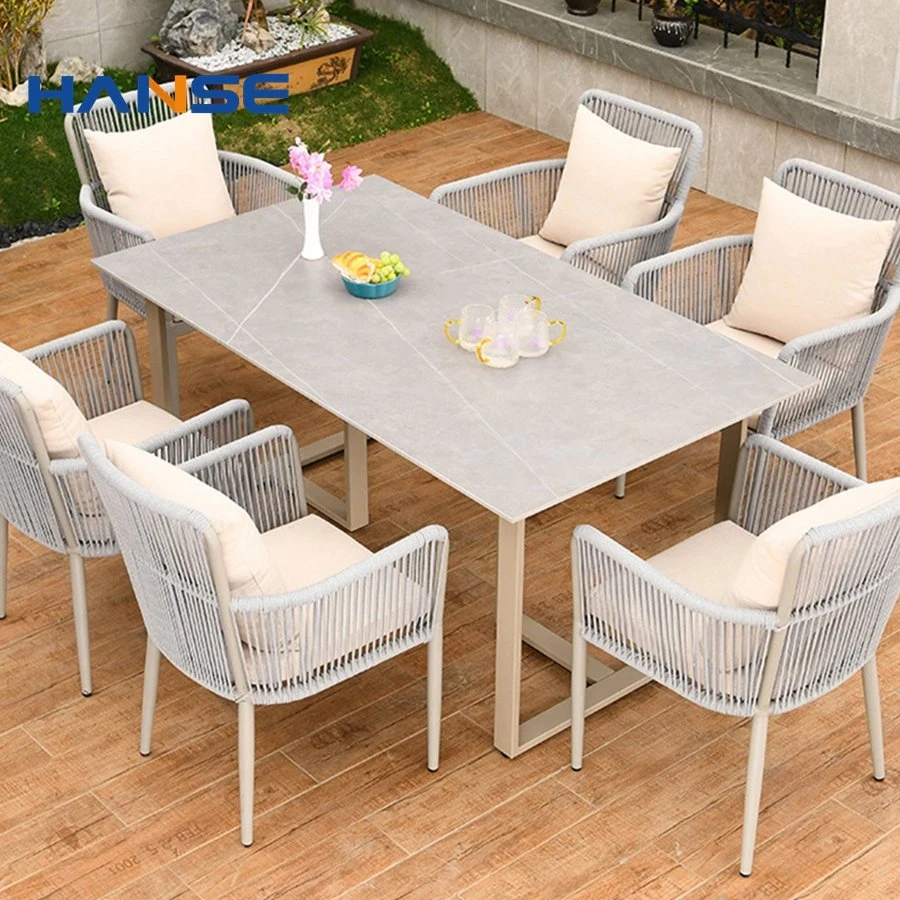 Modern Luxury Garden Patio Furniture Plastic Wood Outdoor Tables