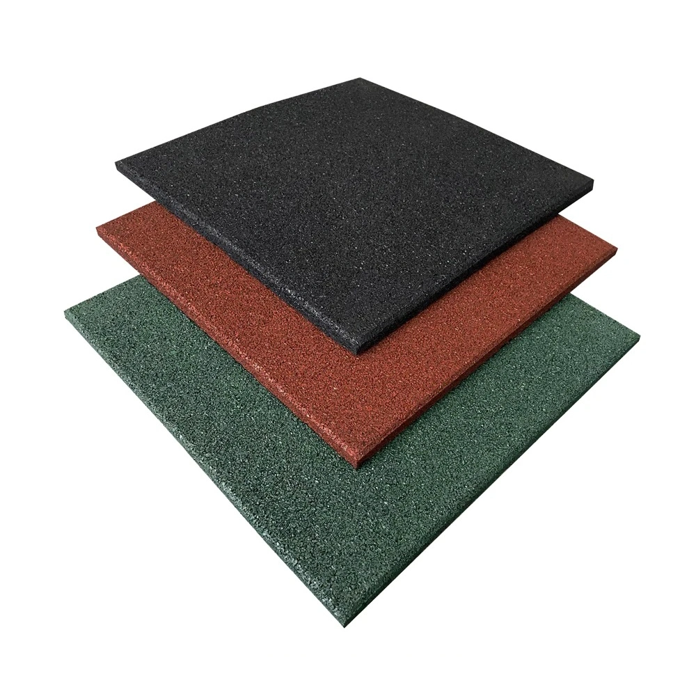 Ergoplay Patio Rubber Pavers/Roof Deck Rubber Blocks/Colorful Safety Rubber Mats