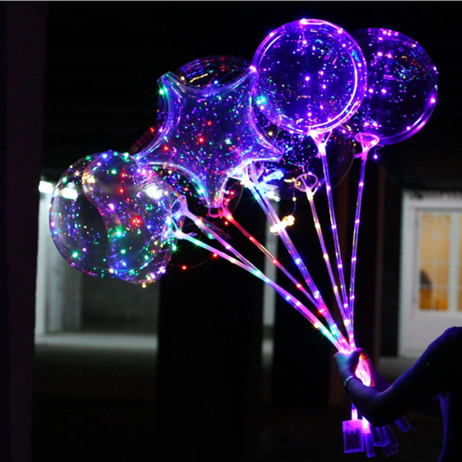 LED Balloons with Sticks for Christmas Halloween Toys