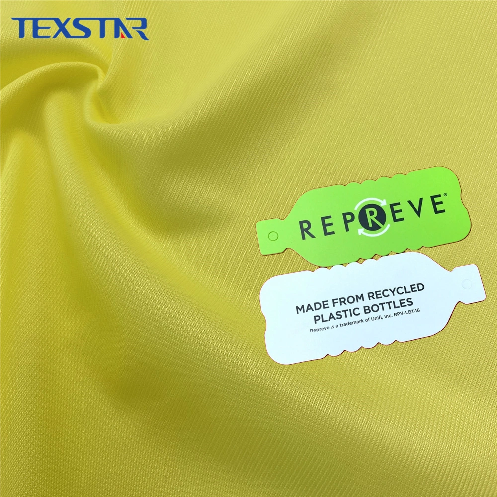 Дружественность к 100% RPET Repreve переработанных полиэстер Weft вязание ткань для одежды