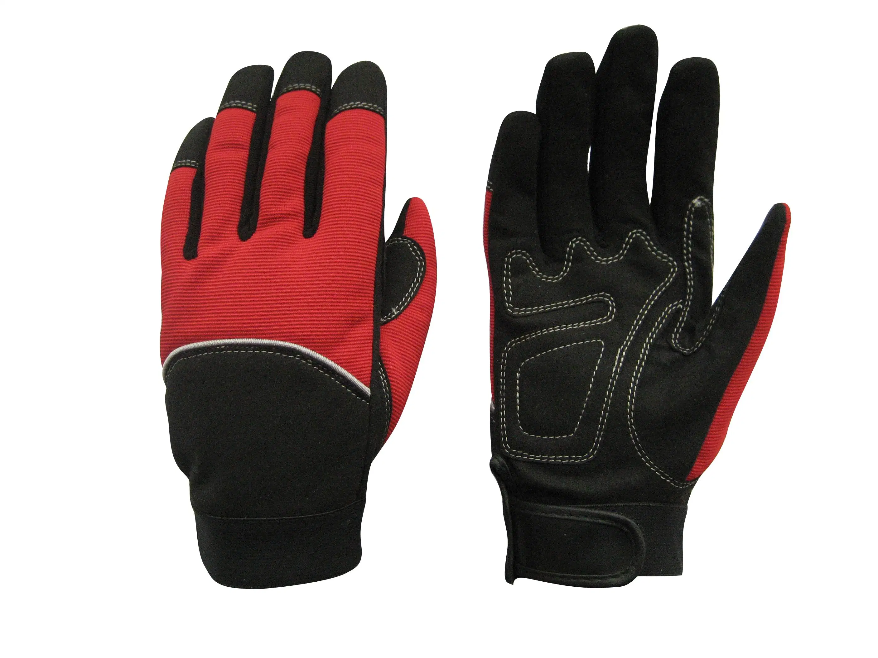 Microfiber Palm Reinforced Thumb Mechanic Work Gloves-