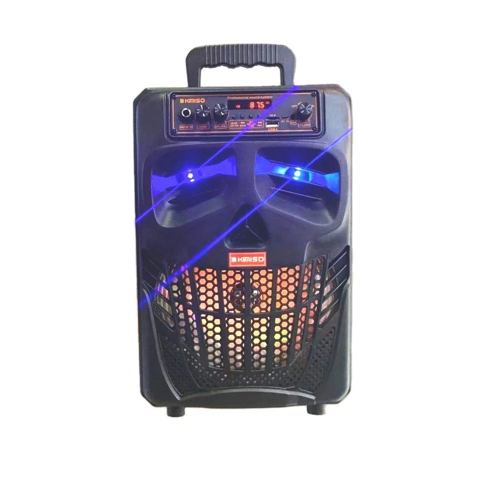 Hy-7801 8inch Professional Audio Trolley Speaker with Wired Mic