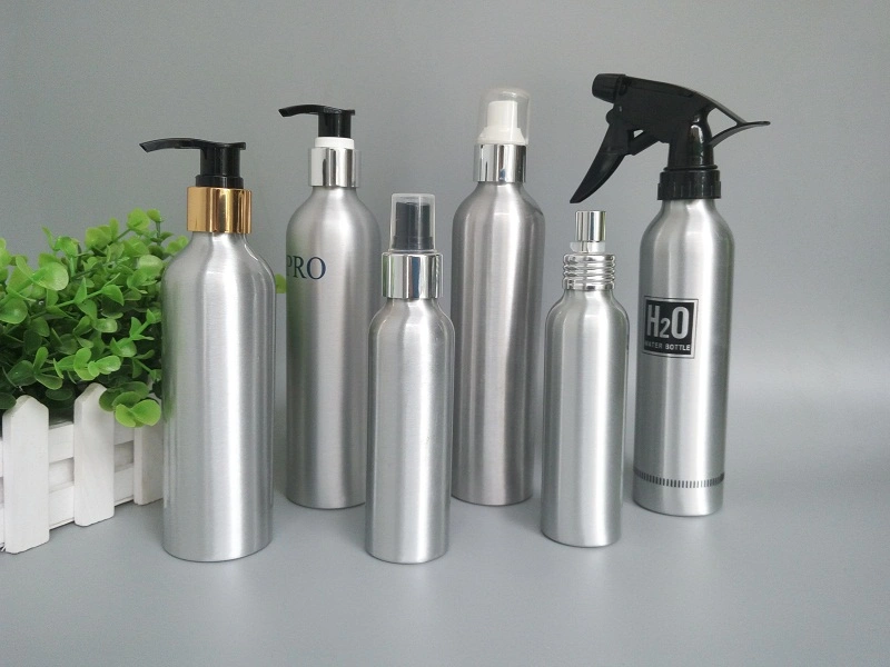 Black Customized Aluminum Lotion Bottle for Skincare/ Cosmetic / Medical Packaging