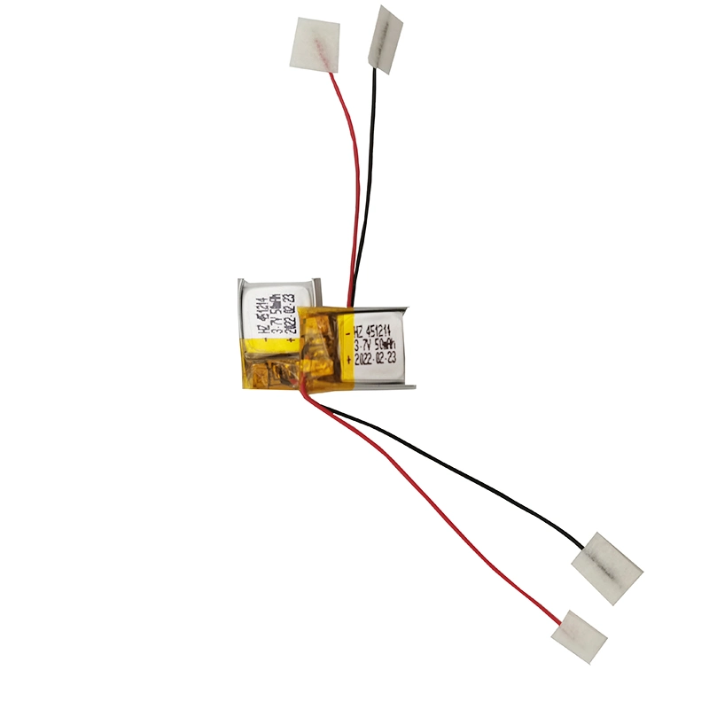 IEC62133/En62133/CE/Un38.3/MSDS 451214 bateria de lítio de polímero recarregável de 50 mAh e 3,7V para Wearable Dispositivo