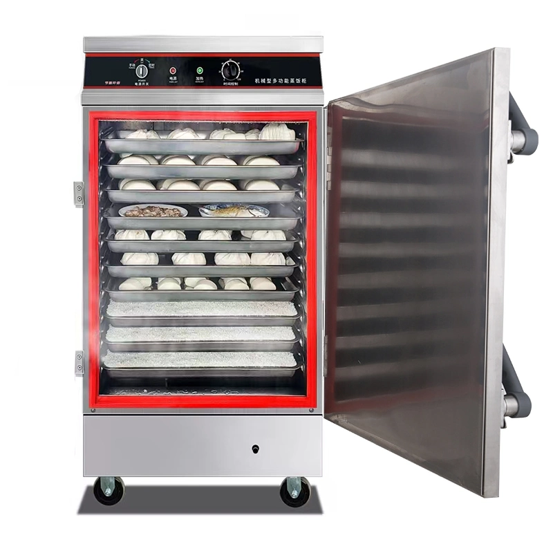 Stainless Steel Intelligent Timing Electric Steam Heated Rice Steamer Cart Steamers Cabinet