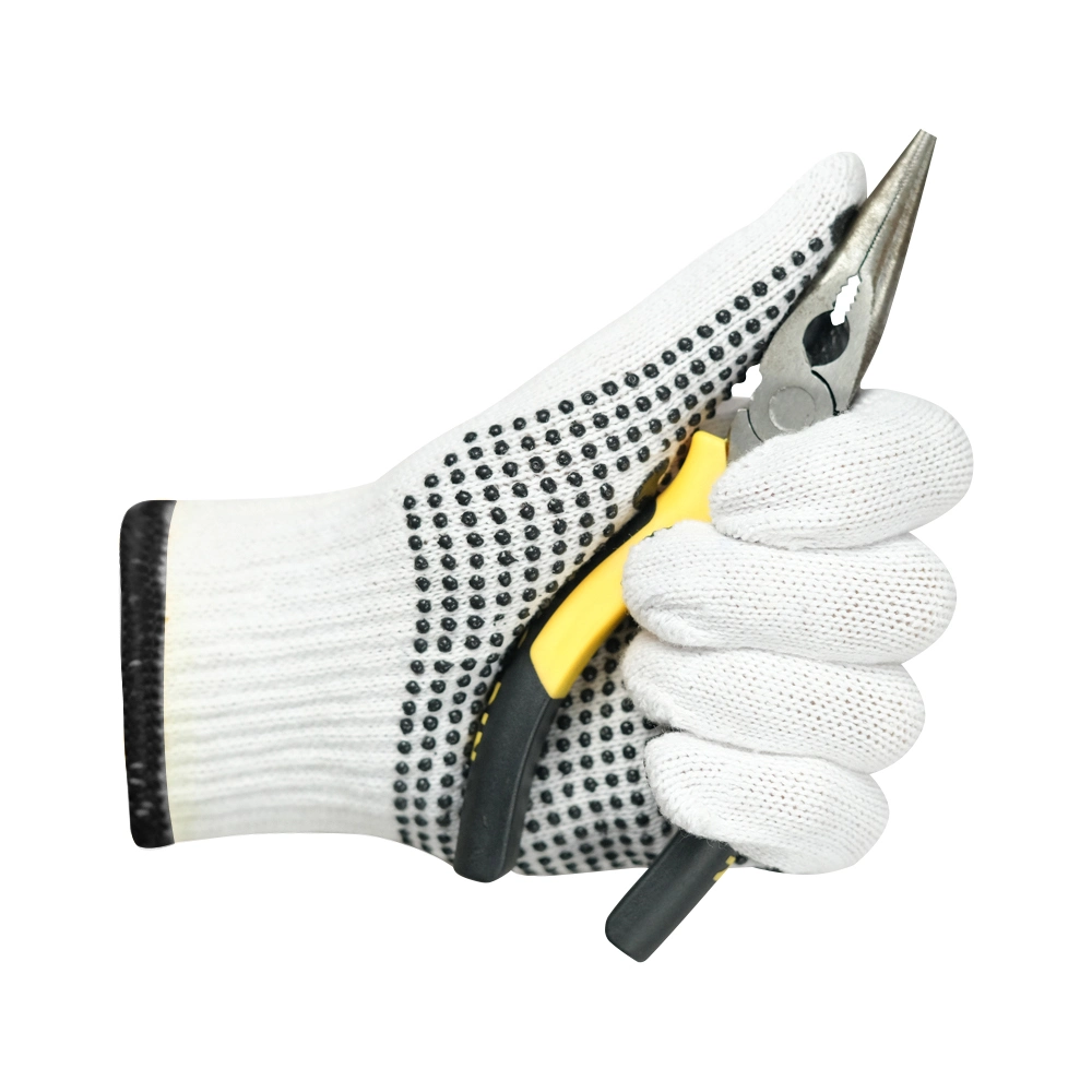 China Wholesale/Supplier Price Safety/Work/Labor Glove Industrial/Construction/Working Guante PVC Dotted/Dots Cotton Knitted Gloves