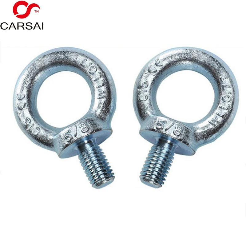 Hook Eye Screws High Strength Galvanized Ring Bolts Lifting Belt Ring Screws Ring Screws Bolt Wholesale/Supplier Blue Yellow Zinc Plated Carbon Steel