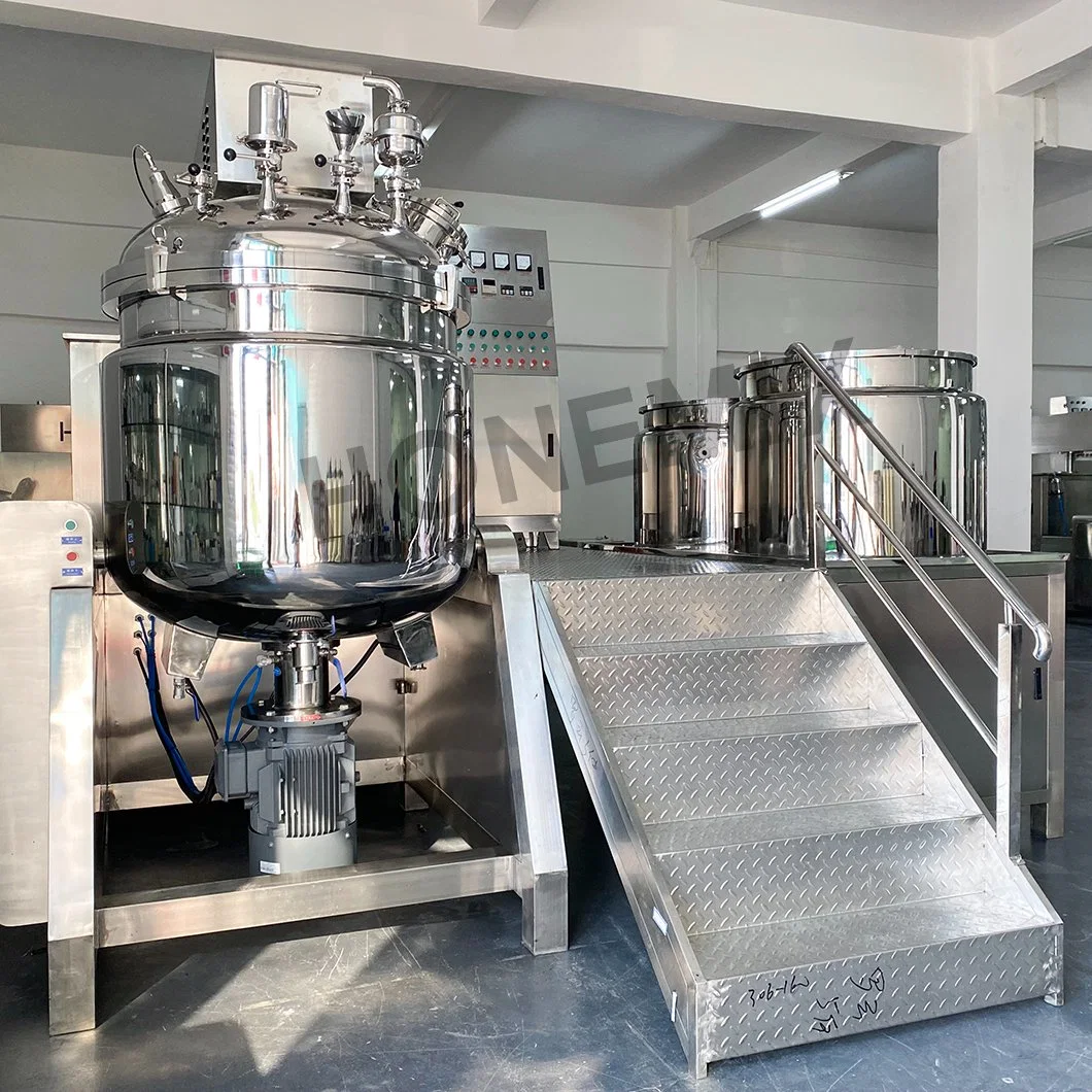 Hone Machinery Mixing Liquid Heating Agitator Homogenizing Mixer Cosmetic Equipment Chemical Cream Making Machine