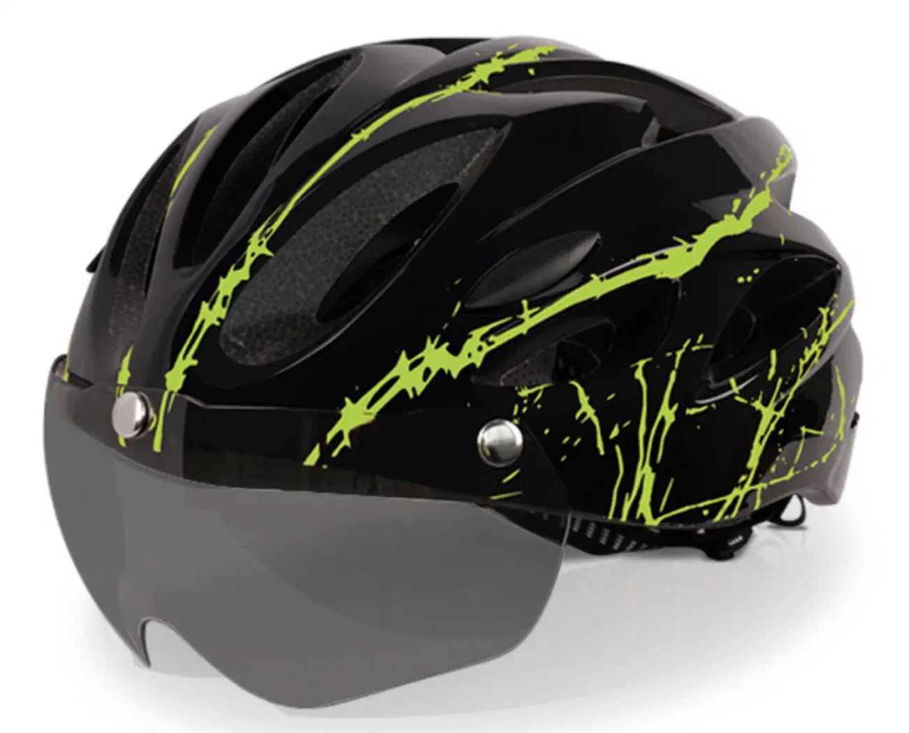 Atacado Bicicleta peças Mountain Bike Bike capacete com óculos polarizados Capacete MTB