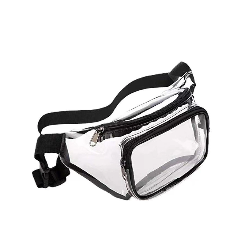 Clear Fanny Pack Transparent Waist Bag Stadium Approved Waist Purse Waterproof Fanny Pack Adjustable Belt Bag for Outdoors Travel Beach Events Concerts Bag