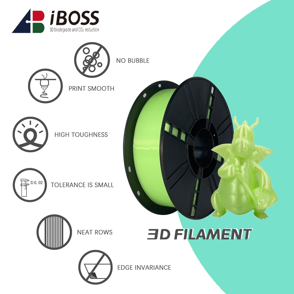 Strong Toughness for 3D Printer Transparent Green PLA Filament