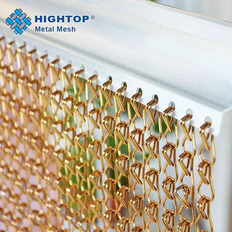 Popular Aluminum Decorative Mesh Chain Link Curtain for Office Hotel Restaurant