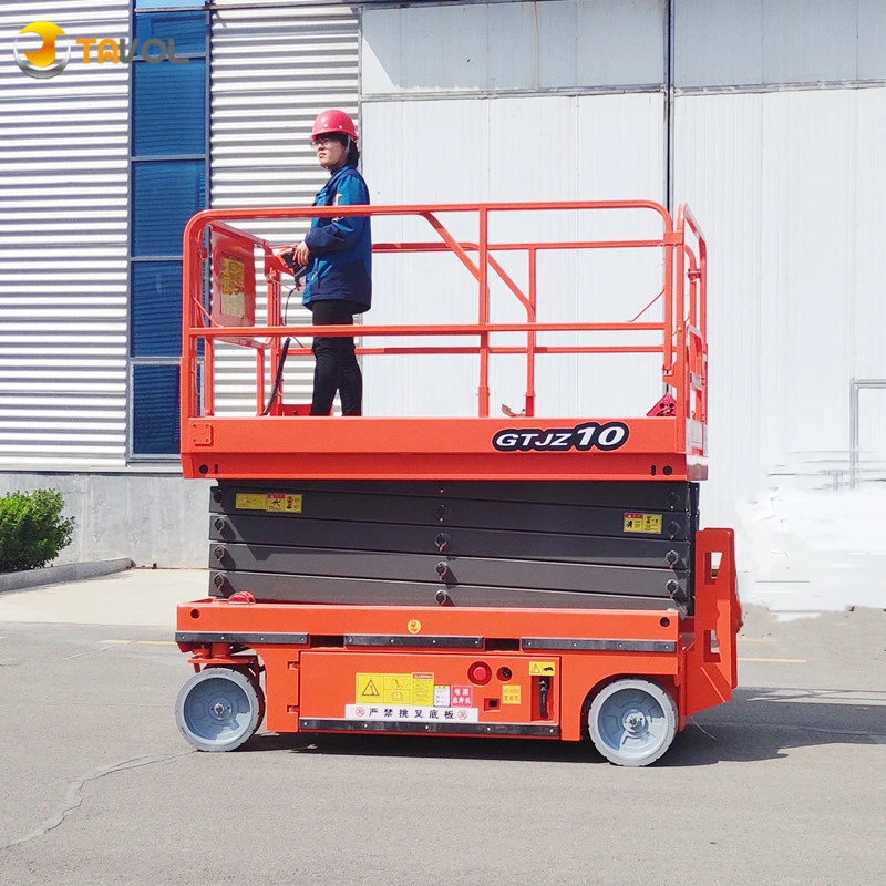 6m 8m 10m 12m 14m Low Profile Auto Self-Propelled Scissor Lift Pallet Truck