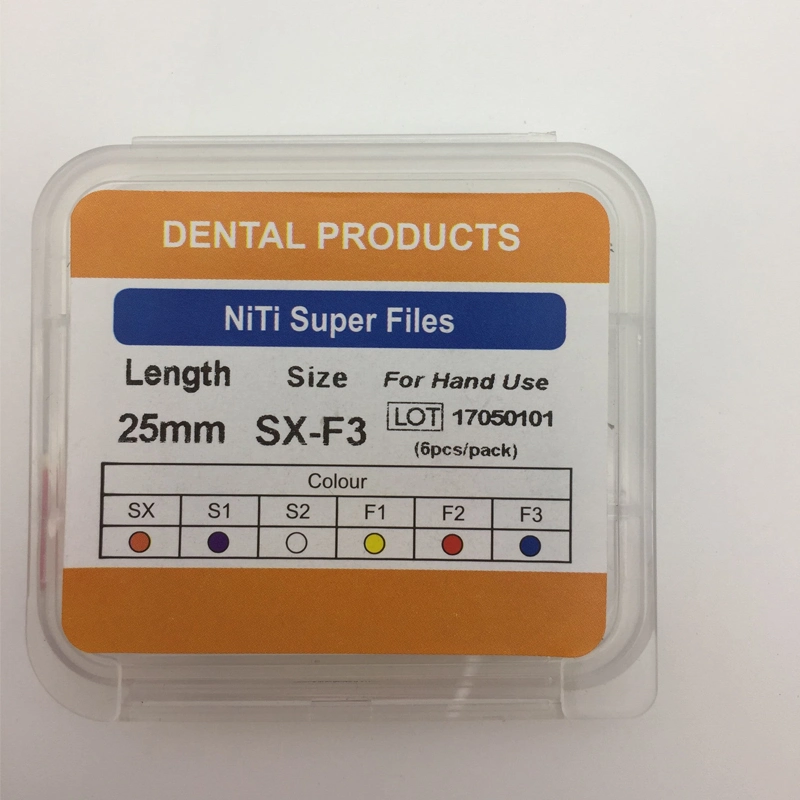 Dental Root Canal Niti Super Files for Hand Use