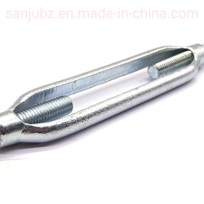 Hook Zinc Plated Steel Wire Rope Turnbuckle with Screw/Forged Connector