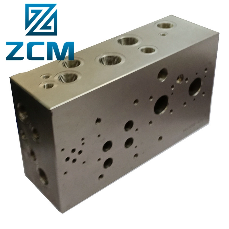 Custom Metal Hydrovalve Parts Manufacturing CNC Machined Brass/Aluminum/Stainless Steel Alloy Hydraulic Valve Block Processing for Water Tank/Water Tower Column