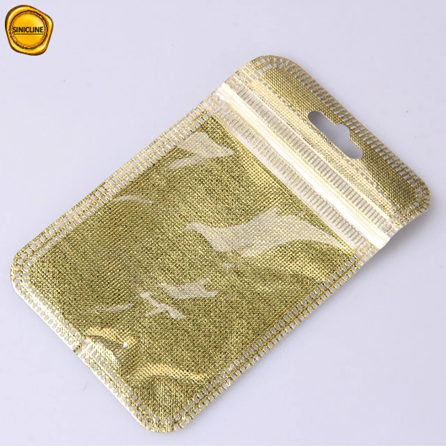 Sinicline crochet plastique PVC/EVA sac pour accessoires de téléphone cellulaire à l'emballage