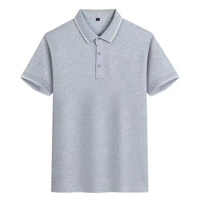 Customized Pure Cotton Pique Quickly Dry Fit Men Recycled Plain Golf Short Sleeves Polo Shirt