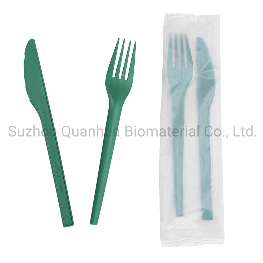 Ok Compost OEM ODM Reusable 6.75 Inch Cpla Compostable Biodegradable Knife Disposable Cutlery