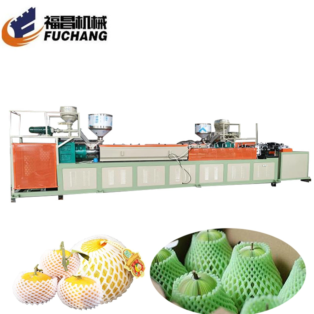 Mesh Plastic Foam Extrusion PE Line Fruit Net Making Machine