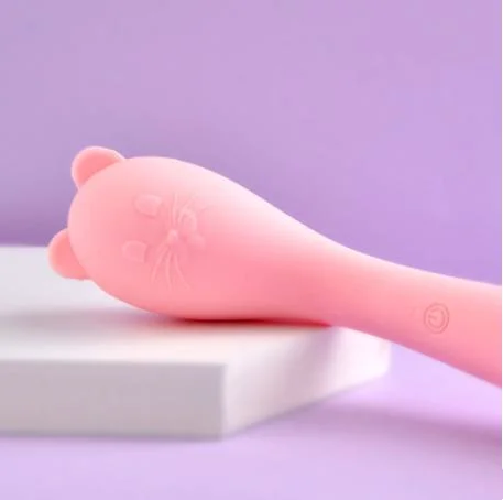 Kitten Style Massageador Vibratório de Silicone à Prova d'Água para o Corpo Inteiro, Portátil, para Mulheres, Brinquedo Sexual.