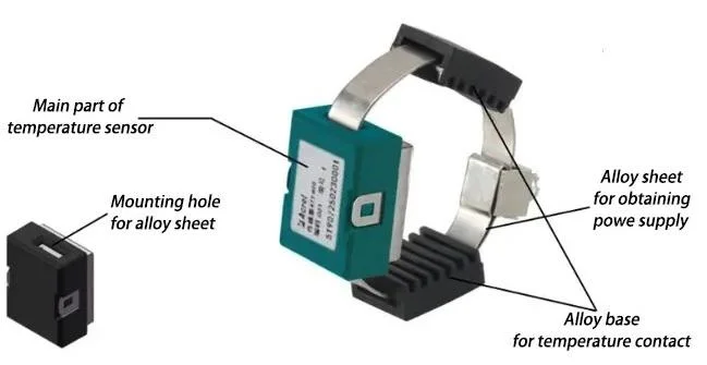 Acrel 433.925MHz du capteur de température sans fil Temperatre périphérique sans fil mangé400 pour armoire de contrôle de la température en ligne