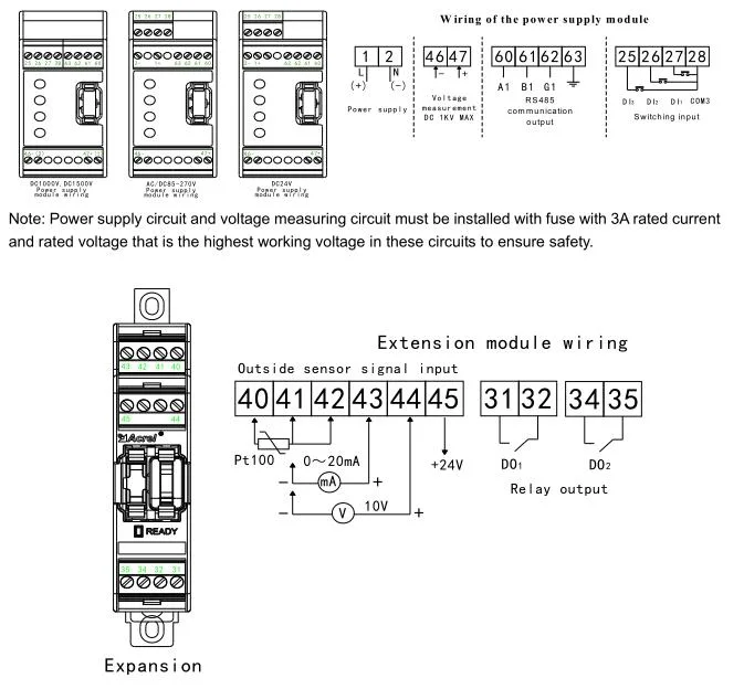 8 string DC 20A Caixa Solar Dispositivo do monitor para a matriz PV Caixa de Junção