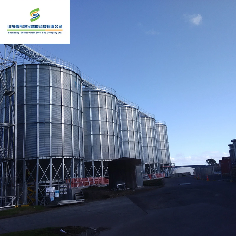 Aço galvanizado Silo 500ton 1000ton Hopper fundo Silo grão Milho de trigo Silo