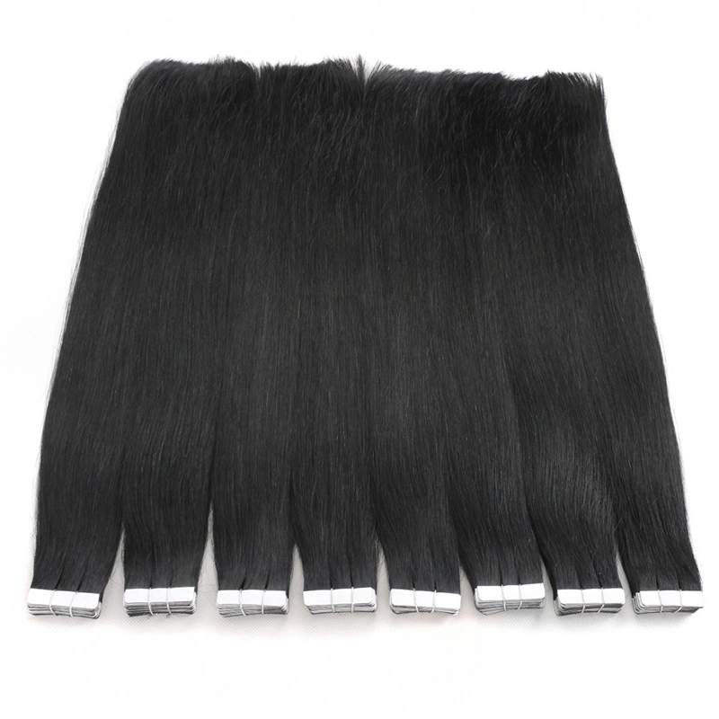 Hot Sell 20PCS Brazilian Virgin Remy Skin Weft Tape Adhesive Hair Extensions Products #1b Black 100g Free Shipping 10% off Sample Customization