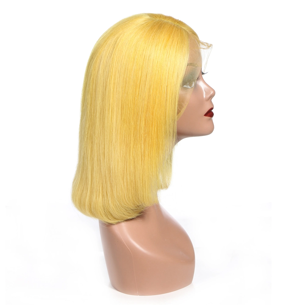 Manufacturer Direct Sales HD Transparent Swiss Frontal Lace 13X4 Wigs Human Hair Short Bob Wigs 100% Human Hair 13X4