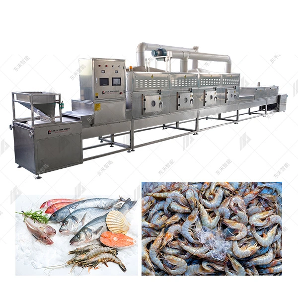 Professional and High Efficiency Microwave Thawing Frozen Shrimp Machine Microwave Defrosting Equipment