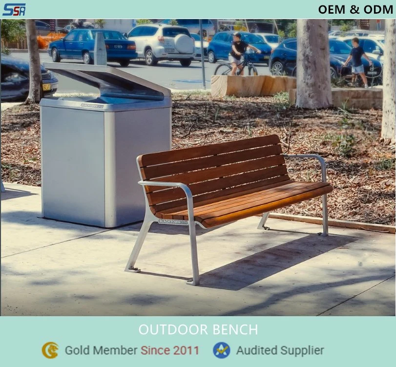 Modern Street Furniture Metal Leisure Garden bancos para venda