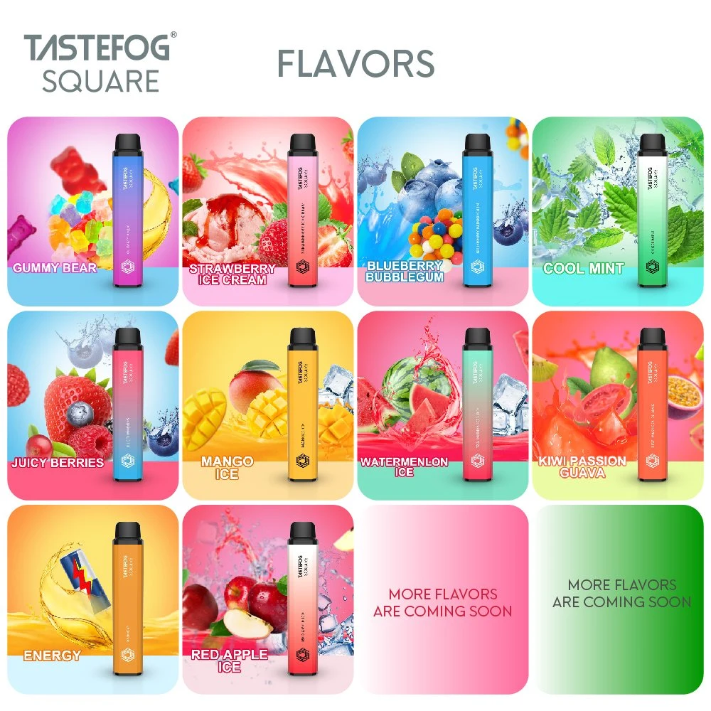 Tastefog Square 3500 Puffs E Cigarette Disposable/Chargeable Vape Pen with Good Flavors