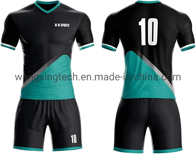 Fußballtrikots Full Kit Custom Fußball Uniformen Set Mockup