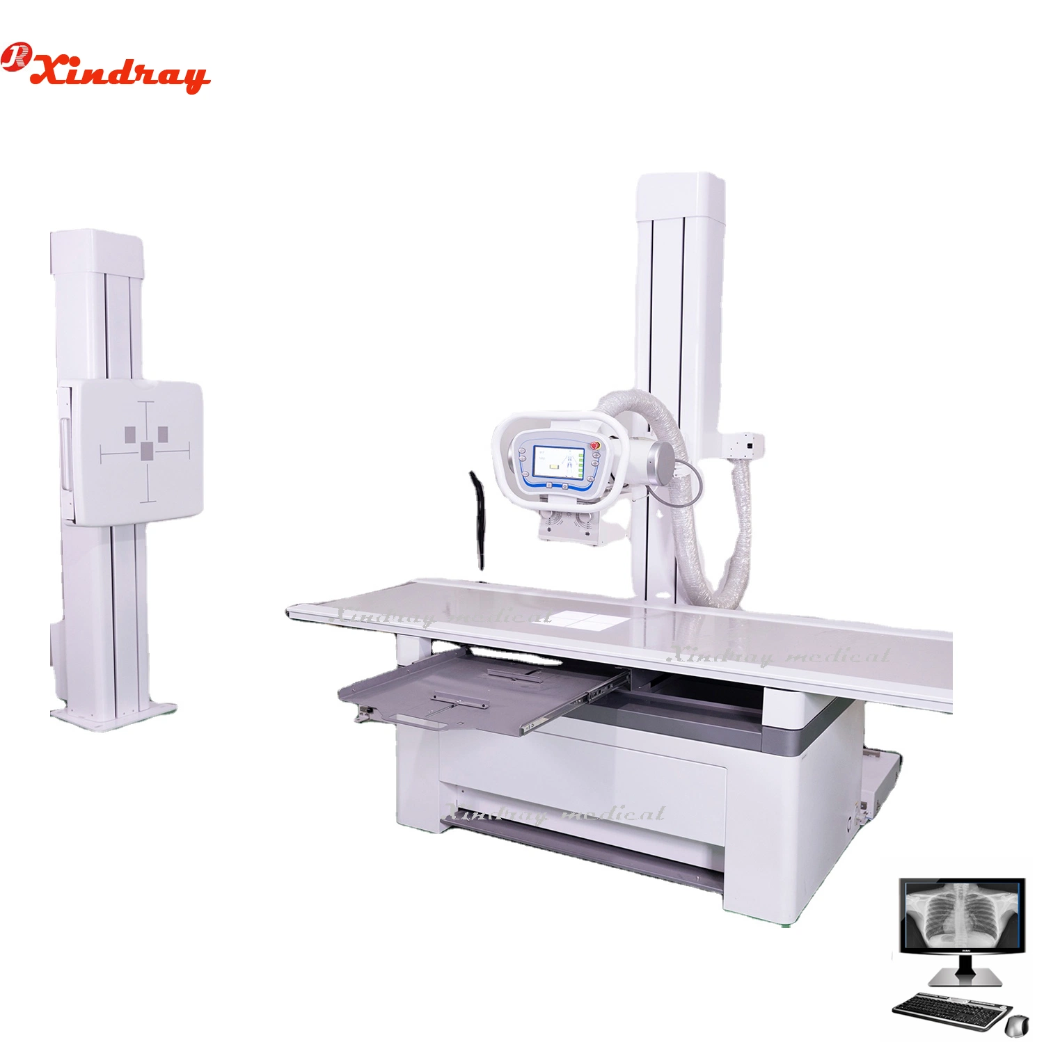 Manufacturer Price Radiography Toshiba Tube Touch Screen Dr System Stationary X-ray Machine