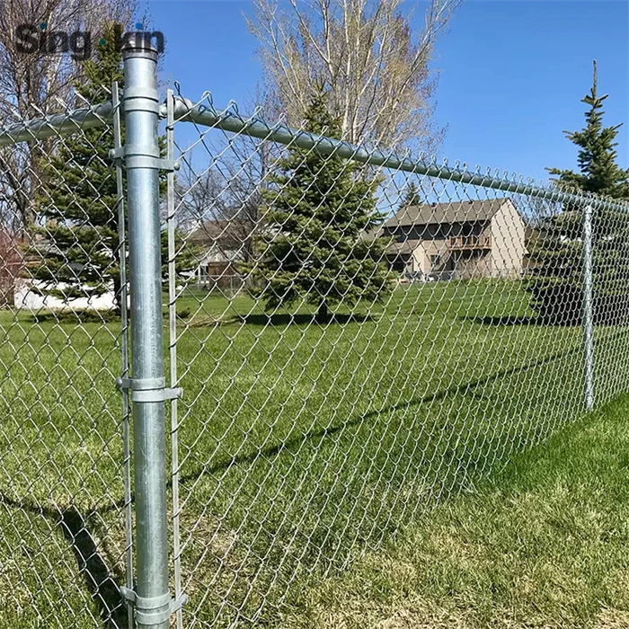 4 PÉS 5FT 6FT 2m 8FT Fazenda e Campo galvanizou corrente Liga a vedação metálica de malha metálica de aço da fence