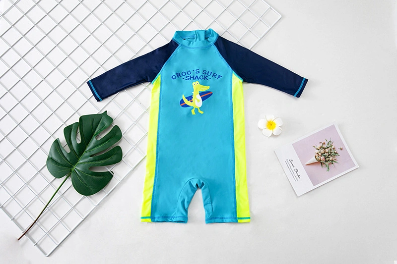 Baby Swimsuit Children Boy Beachwear Infant Sunscreen Quick-Drying Spring Warm Surfing Suit Swimwear