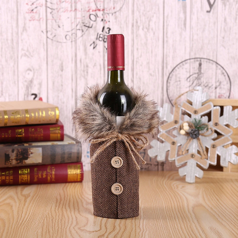 Christmas Decorations, New European and American Red Wine Bottlesset