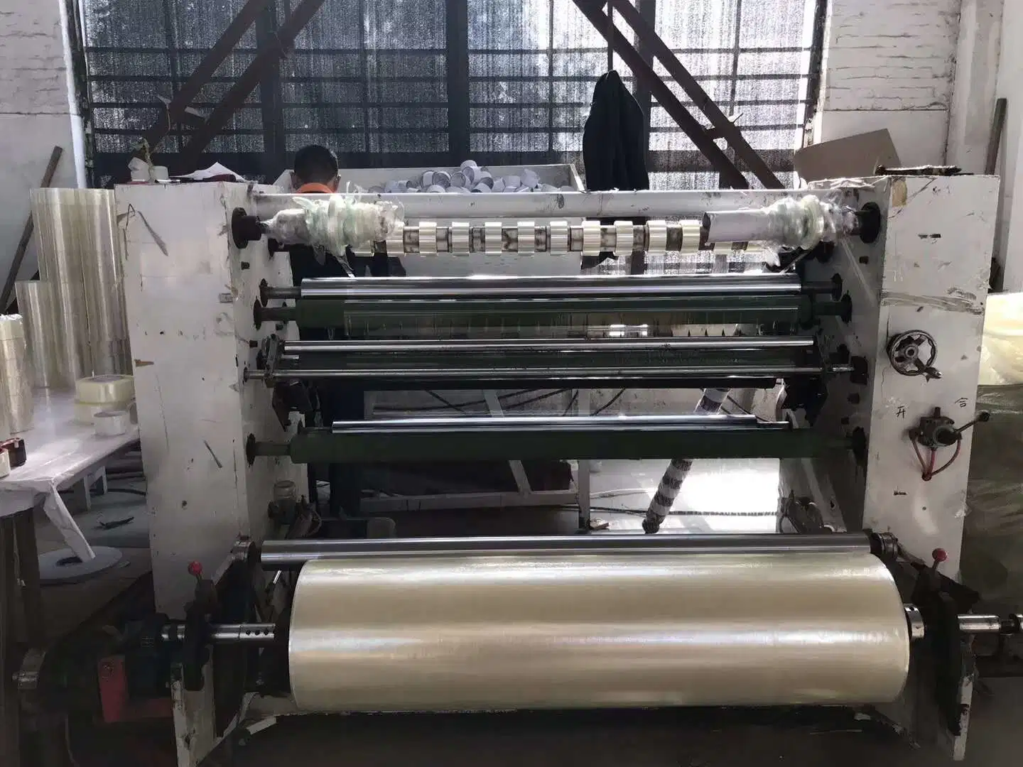 Semi-Automatic BOPP Cutting Rewinding Machine Adhesive Tape Slitter Rewinder Machine