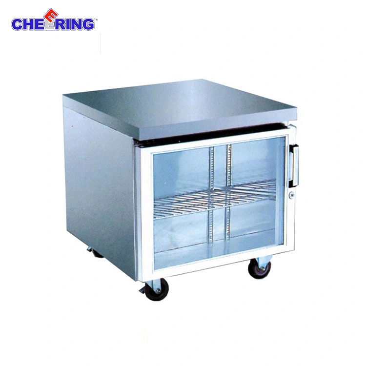 Cheering Commercial Glass Door Mini Refrigerator Worktable (BLG685)