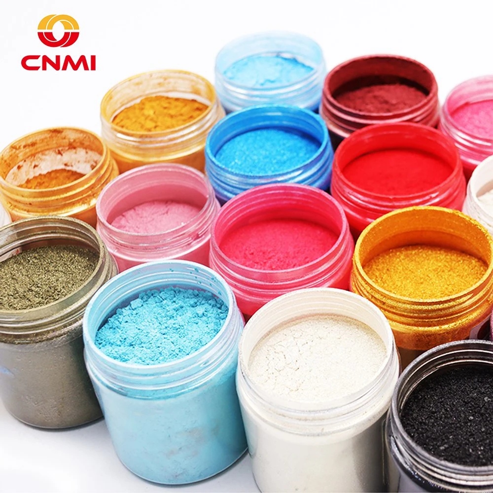 Cnmi 25 couleurs Brillant à Lèvres Naturel de haute qualité Mica en poudre pour la fabrication de savon fard à paupières en résine époxy de peinture de bougies