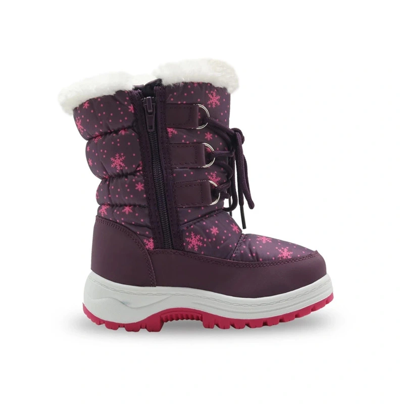 Botas resistentes ao ar livre com a Zipper Toddler Kids botas de neve