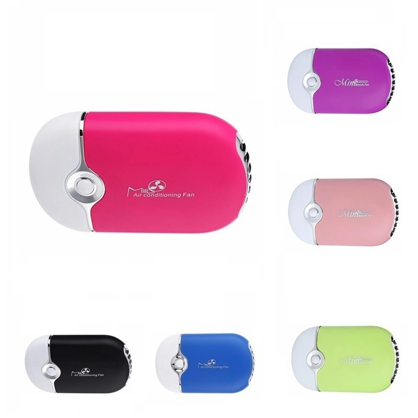 Mini ventilador de carga de alta calidad para Eyelash extensión Mini Bladeles Ventilador refrigeración Aire Ventilador USB Charing