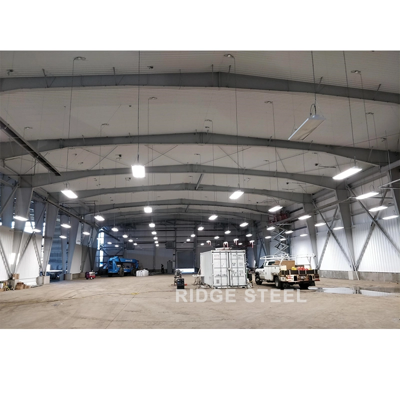 Steel Structure Building Prefabricated Light Warehouse Car Workshop Equipment